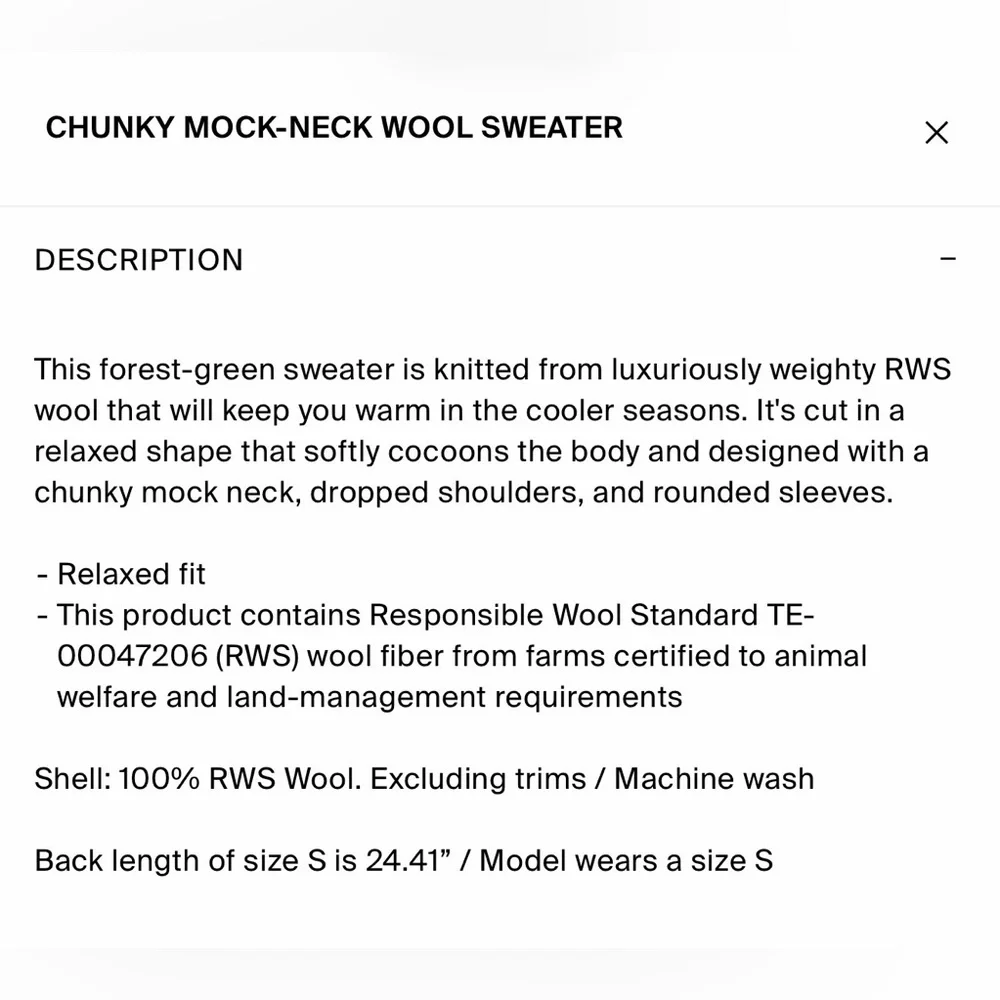 COS Dark Green Turtleneck Sweater - Picture 9 of 9